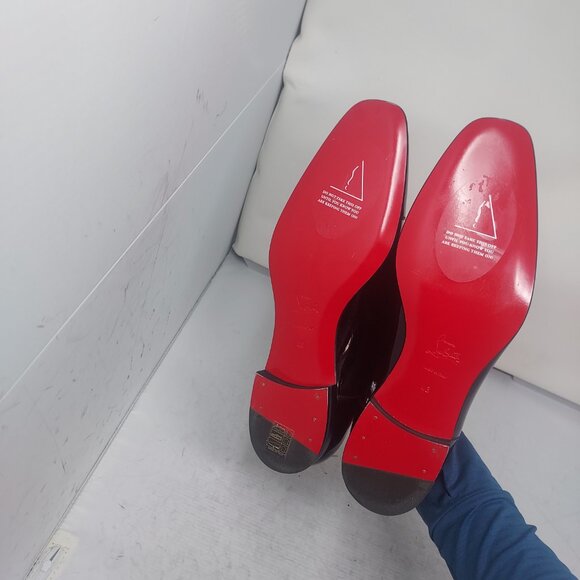 Christian Louboutin Greg on MENS Flat Patent Leather Shoe - Picture 2 of 12